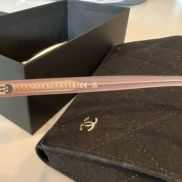 Chanel Rectangular Pink Sunglasses New in the Box - Picture 8 of 12